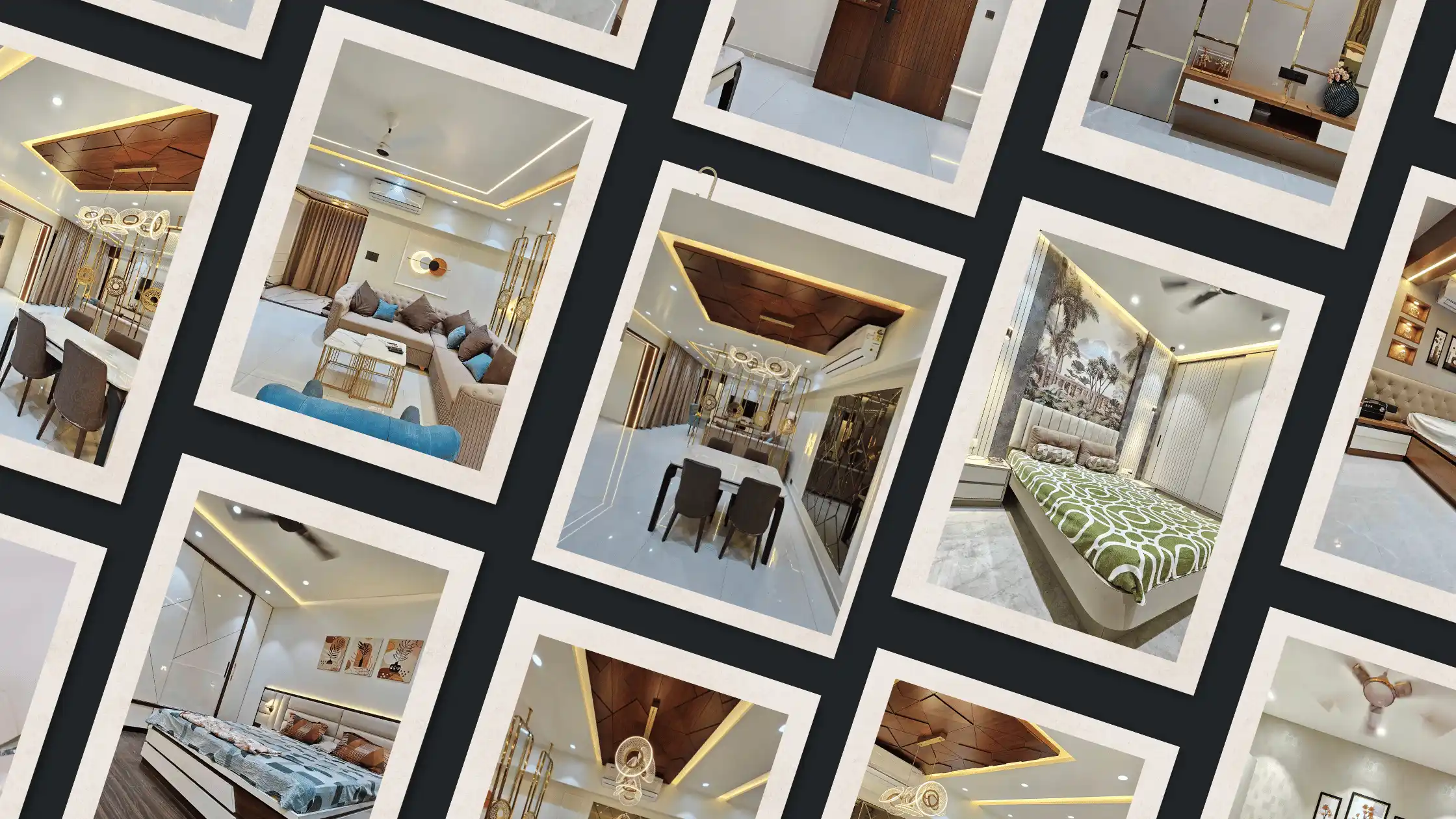 interior designs collage